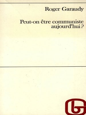 cover image of Peut-on être communiste aujourd'hui